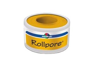 Cerotto in rocchetto master-aid rollpore tessuto non tessuto 5x2,5