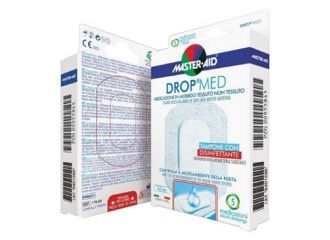 Medicazione compressa autoadesiva dermoattiva ipoallergenica aerata master-aid drop med 10x6 5 pezzi