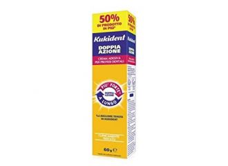 Kukident plus doppia azione crema adesiva per protesi dentarie 60 g