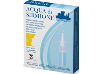 Acqua sirmione minerale naturale 6 fiale 15 ml