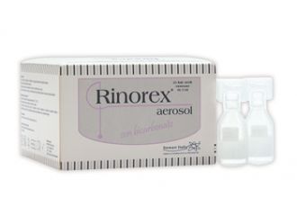 Fiala per aerosol rinorex bicarbonato 3 ml 25 pezzi
