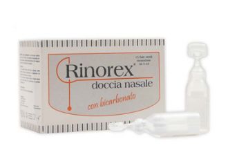 Fiala per doccia nasale rinorex bicarbonato 5 ml 15 pezzi