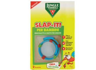 Jungle formula slap-it braccialetto anti-zanzare per bambini+ 2 ricariche