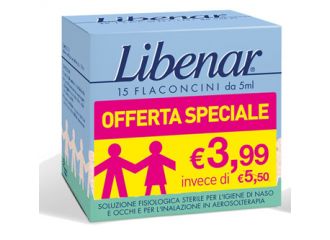 Libenar 15 flaconcini soluzione isotonica 5 ml taglio prezzo