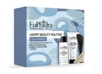 Euphidra happy beauty routine rigenerante maschera ristrutturante con pennello + gel purificante 100 ml