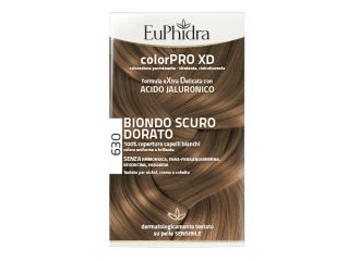 Euphidra colorpro xd 630 biondo scuro dorato gel colorante capelli in flacone + attivante + balsamo + guanti