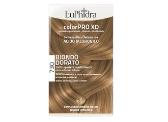 Euphidra colorpro xd 730 biondo dorato gel colorante capelli in flacone + attivante + balsamo + guanti