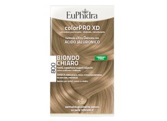 Euphidra colorpro xd 800 biondo chiaro gel colorante capelli in flacone + attivante + balsamo + guanti