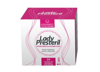 Lady presteril cotton power proteggi slip pocket anatomici ripiegati promo 24 pezzi