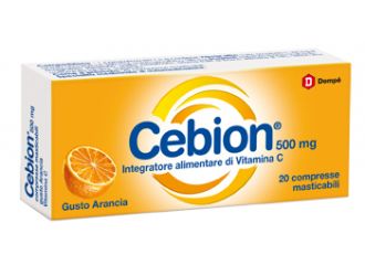 Cebion masticabile arancia vitamina c 500 mg 20 compresse