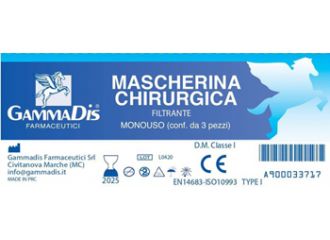 Mascherina chirurgica 3 pezzi