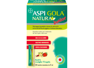 Aspi gola natura junior 16 bustine monodose da 5 ml