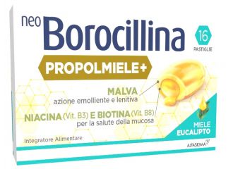 Neoborocillina propolmiele+ miele/eucalipto 16 pastiglie