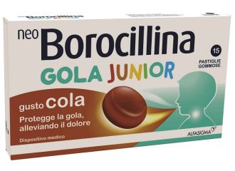 Neoborocillina gola junior 15 pastiglie gusto cola