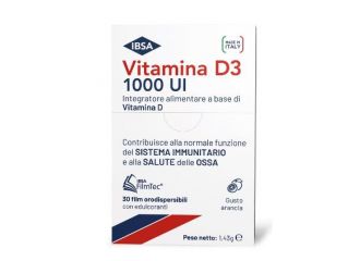 Vitamina d3 ibsa 1000ui 30 film orodispersibili