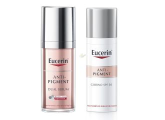 Eucerin cofanetto anti-pigment 1 crema anti-pigment giorno spf30 50 ml + 1 siero anti-pigment dual serum 30 ml