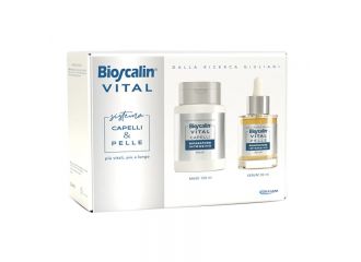Bioscalin vital sistema capelli & pelle maschera capelli + siero rigenerante viso 30 ml + maschera 100 ml