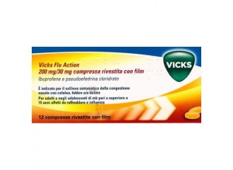 Vicks flu action 200 mg/30 mg compresse rivestite con film