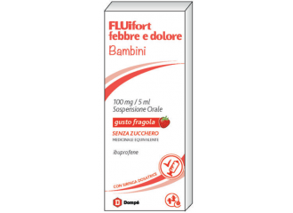 Fluifort febbre e dolore bambini 100mg/5ml sospensione orale senza zucchero