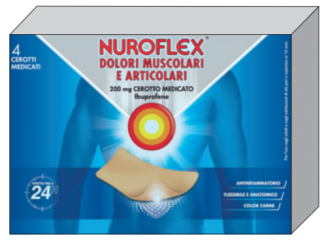 Nuroflex dolori muscolari e articolari, 200 mg cerotto medicato
