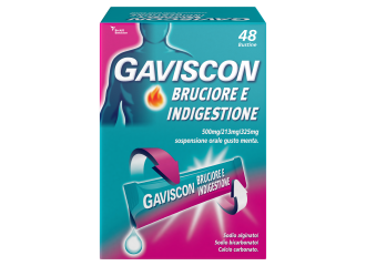 Gaviscon bruciore e indigestione*48 bust 500 mg + 213 mg + 325 mg