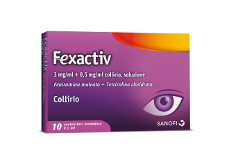 Fexactiv 3 mg/ml + 0,5 mg/ml collirio soluzione