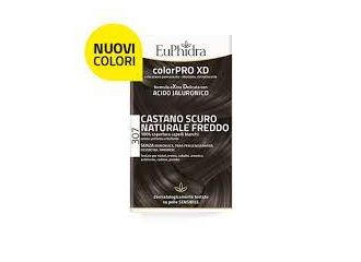 Euphidra colorpro xd 307 castano scu naturale f colore + attivante + balsamo + cuffia + guanti