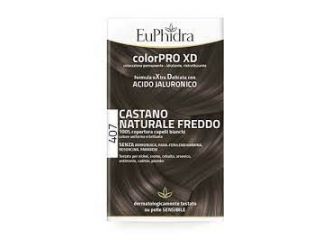Euphidra colorpro xd 407 castano naturale f colore + attivante + balsamo + cuffia + guanti