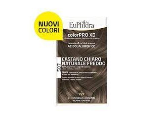 Euphidra colorpro xd 507 castano chiaro naturale f colore + attivante + balsamo + cuffia + guanti