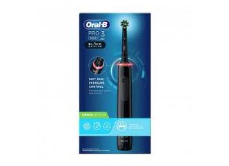 Oral-b pro 3 black spazzolino elettrico + 2 refill