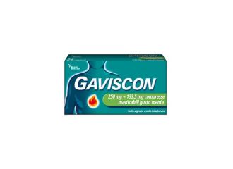 Gaviscon compresse 250mg +133,5 mg gusto menta