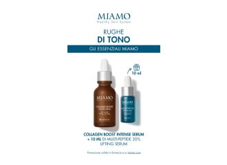 Miamo cofanetto rughe di tono collagen 30 ml + multipeptide 10 ml