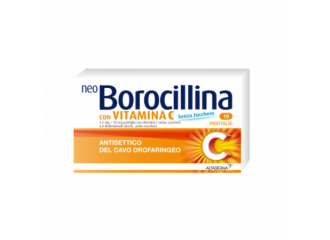 Neo borocillina "1,2 mg + 70 mg pastiglie con vitamina c senza zucchero"