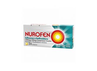 Nurofen influenza e raffreddore 200 mg + 30 mg 24 compresse rivestite