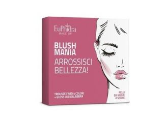 Euphidra blush mania pelli medie/scure cofanetto con gloss labbra + fard