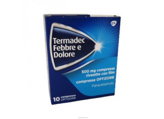 Termadec febbre e dolore 500 mg compresse rivestite con film - compresse optizorb